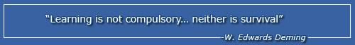 “Learning is not compulsory… neither is survival"
